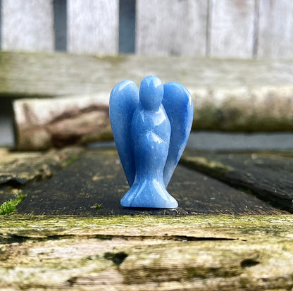 Engel van Blauwe Aventurijn "Aandacht en Concentratie"
