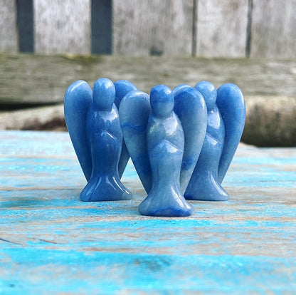 Engel van Blauwe Aventurijn "Aandacht en Concentratie"