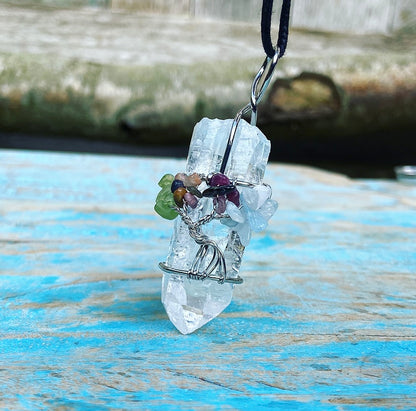 Gemstone pendant "The Tree of Healing"