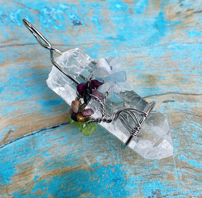 Gemstone pendant "The Tree of Healing"