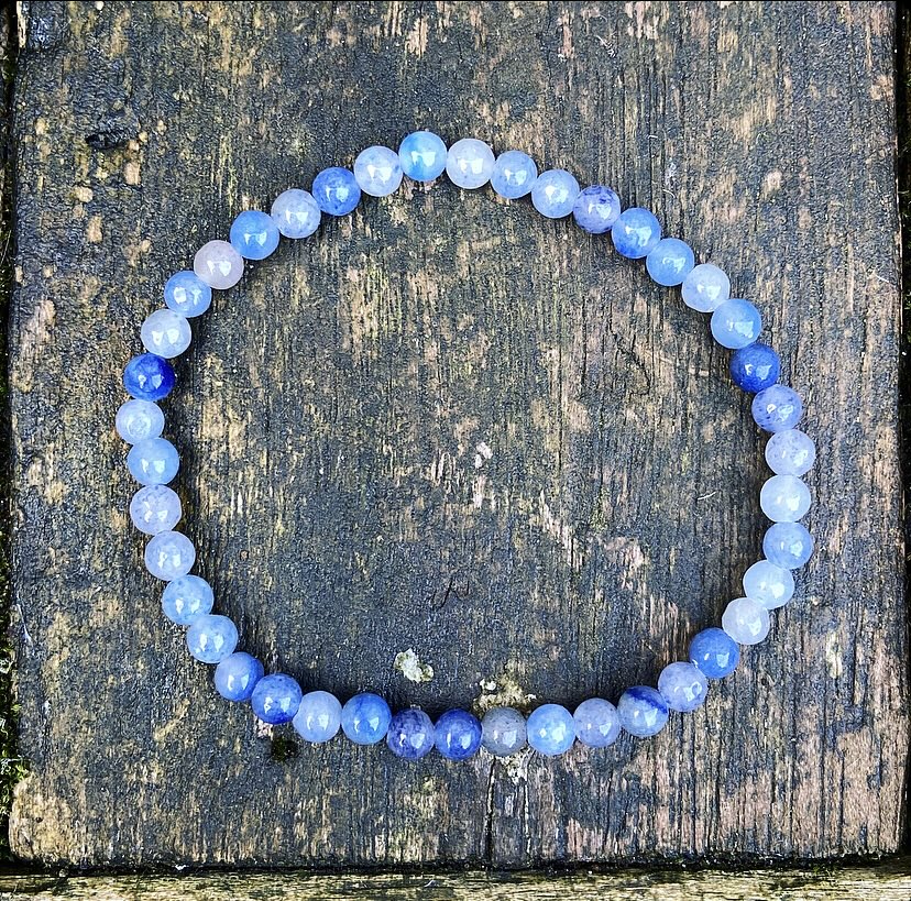 Blue Aventurine bracelet "Attention and Concentration"