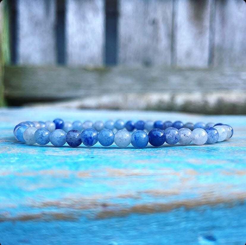 Blue Aventurine bracelet "Attention and Concentration"
