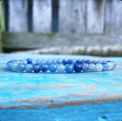 Blue Aventurine bracelet "Attention and Concentration"