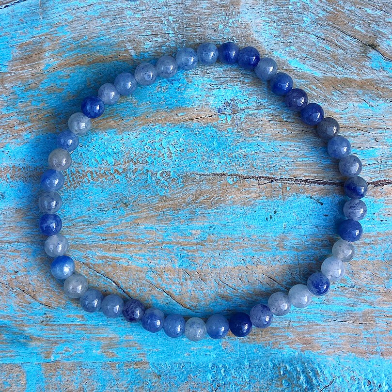 Blue Aventurine bracelet "Attention and Concentration"