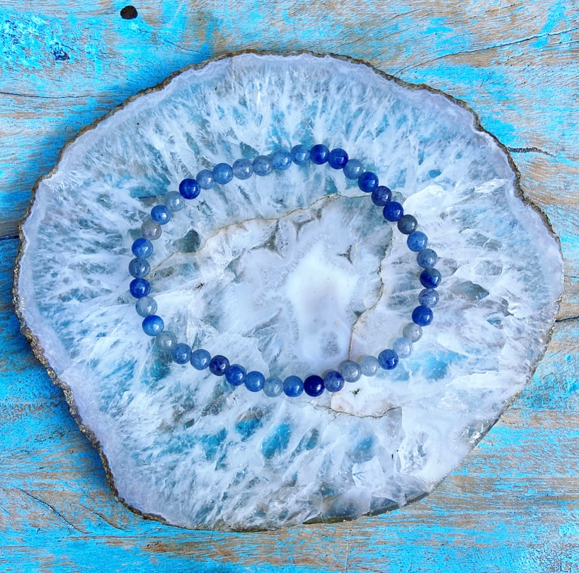 Blue Aventurine bracelet "Attention and Concentration"