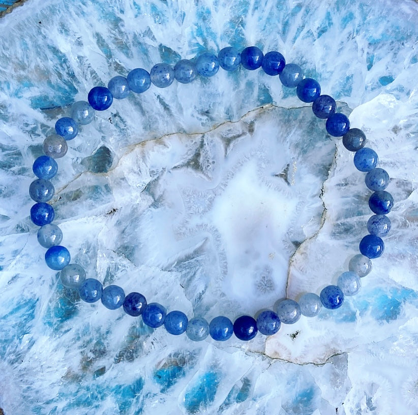 Blue Aventurine bracelet "Attention and Concentration"