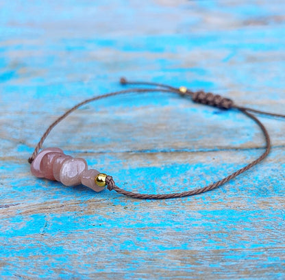 Armbandje Rode Aventurijn "Blijdschap"