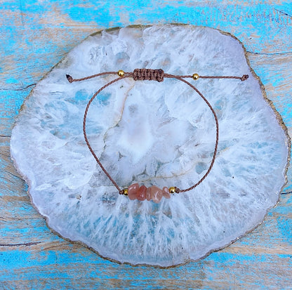 Armbandje Rode Aventurijn "Blijdschap"