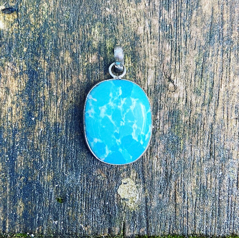 Blue Sediment Jasper pendant "The Anchor"