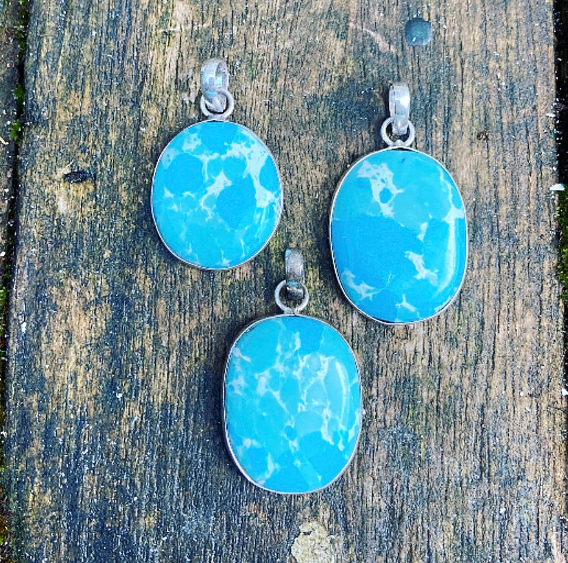 Blue Sediment Jasper pendant "The Anchor"