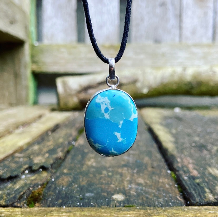 Blue Sediment Jasper pendant "The Anchor"