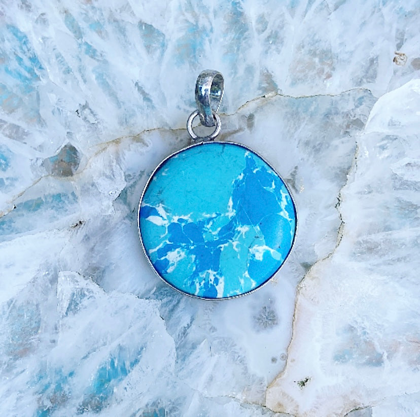 Blue Sediment Jasper pendant "The Anchor"