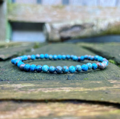 Blauwe Apatiet armbandje "Spirituele Gids"