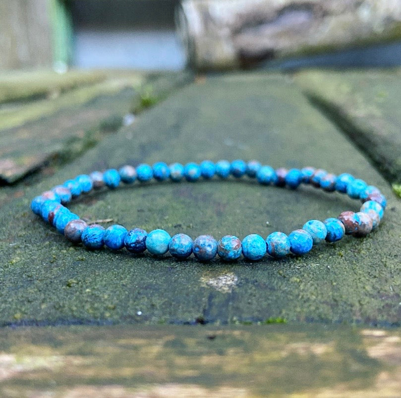 Blauwe Apatiet armbandje "Spirituele Gids"