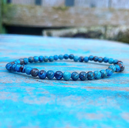 Blauwe Apatiet armbandje "Spirituele Gids"