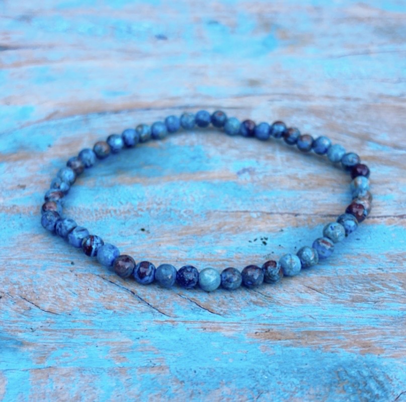 Blauwe Apatiet armbandje "Spirituele Gids"