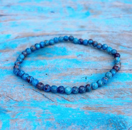 Blauwe Apatiet armbandje "Spirituele Gids"