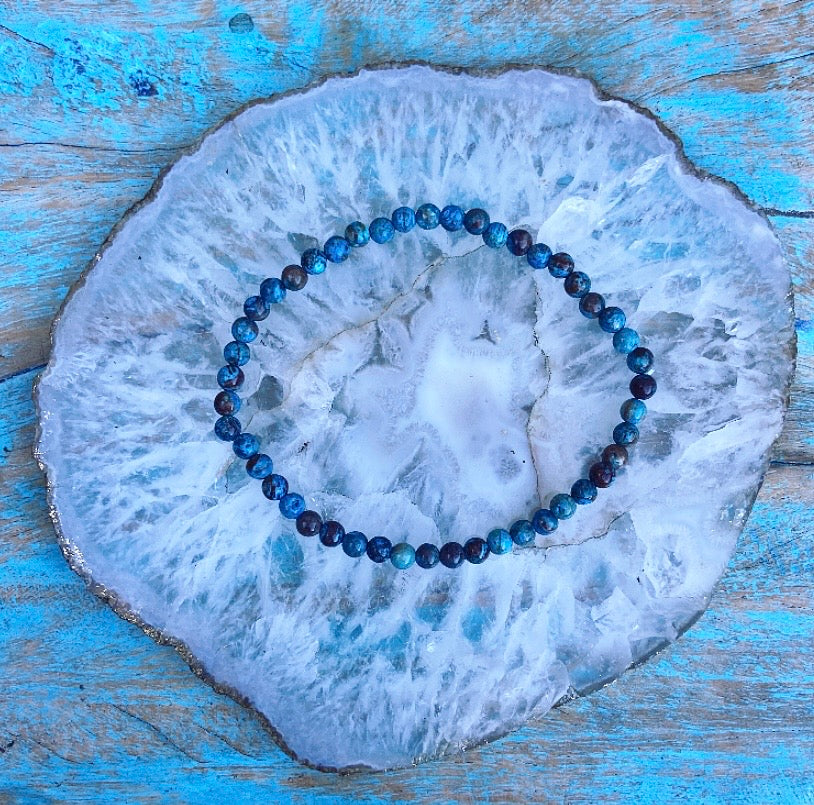 Blauwe Apatiet armbandje "Spirituele Gids"