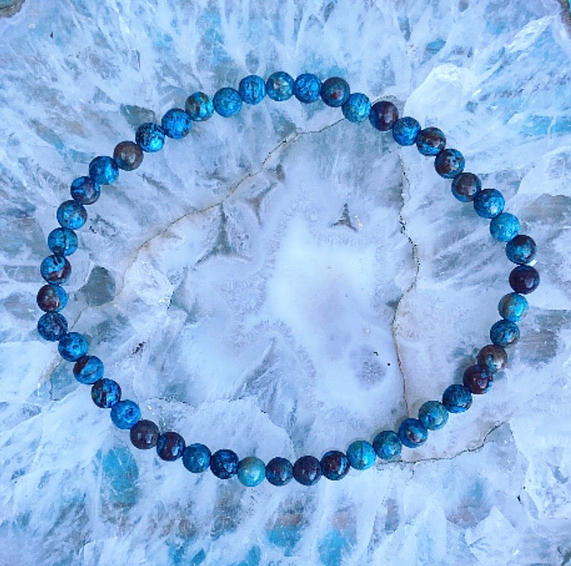 Blauwe Apatiet armbandje "Spirituele Gids"