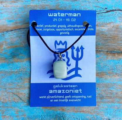 Sterrenbeeld edelsteen hanger "Waterman" (21-1/9-2)