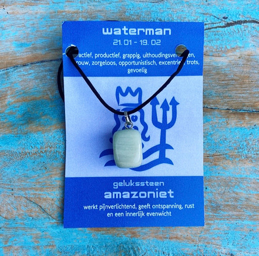 Sterrenbeeld edelsteen hanger "Waterman" (21-1/9-2)