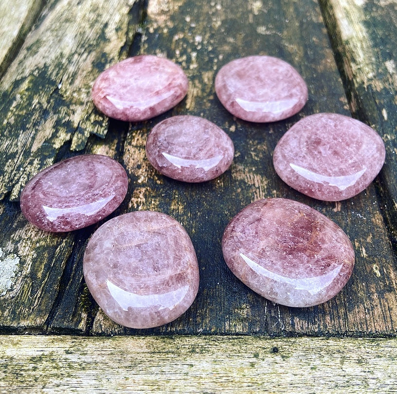 Strawberry Quartz Tumbled Stone "The Love Magnet"