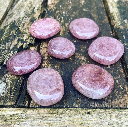 Strawberry Quartz Tumbled Stone "The Love Magnet"