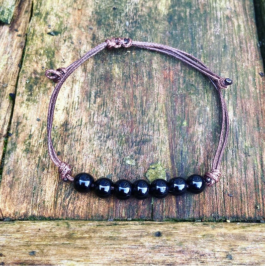 Zwarte Toermalijn armband "Bescherming"