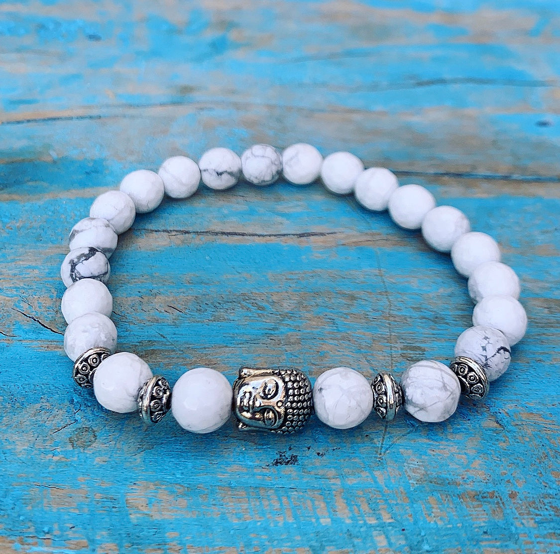 Buddha bracelet howlite "Peace"