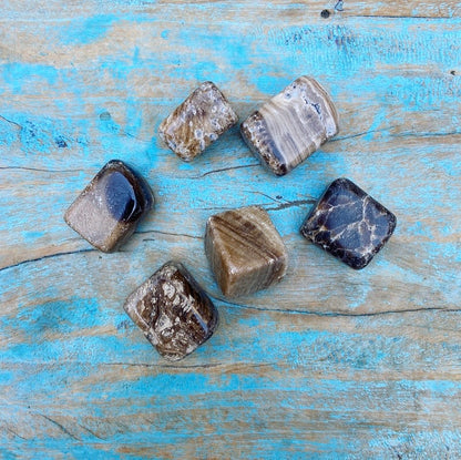 Aragonite tumbled stone "Akasha Chronicles"
