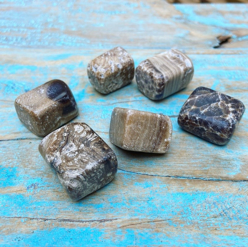 Aragonite tumbled stone "Akasha Chronicles"