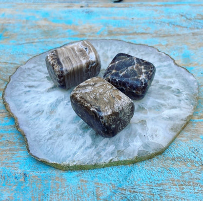 Aragonite tumbled stone "Akasha Chronicles"