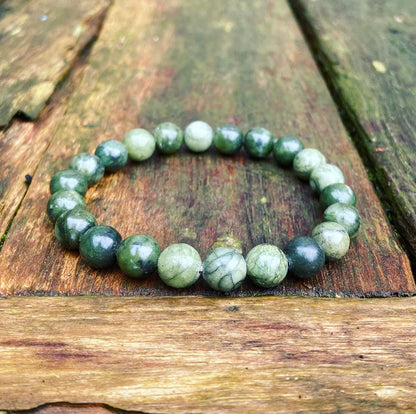 Groene Jade Armband "Geluk"