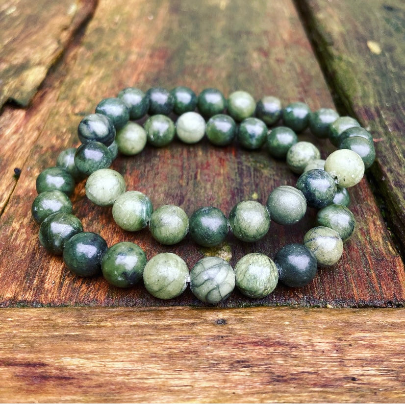 Groene Jade Armband "Geluk"