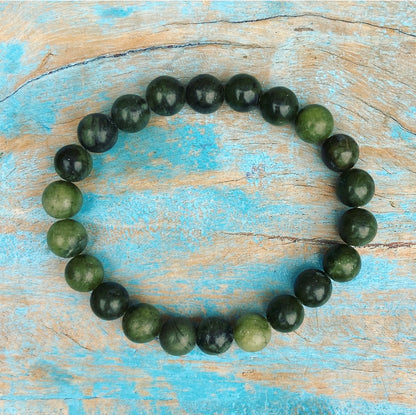 Groene Jade Armband "Geluk"