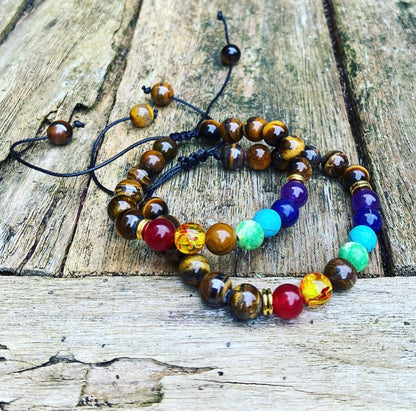 Armband Tijgeroog "Chakra Bescherming"