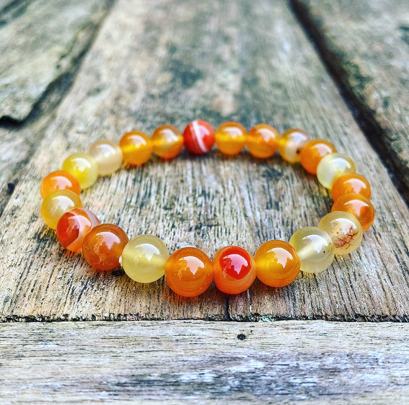 Carnelian Bracelet "I May Be There"