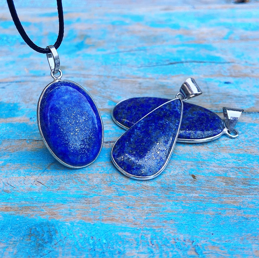 Hanger Lapis Lazuli "Durven & Doen"
