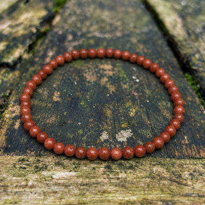 Rode Goudsteen armband "Het vuur in jezelf"