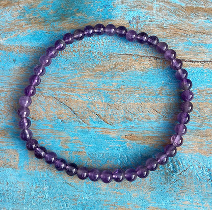 Amethist armbandje "De wijsheid zit in jezelf"