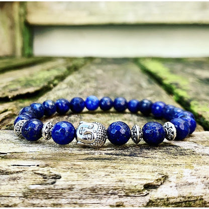 Buddha bracelet lapis "Self-confidence"