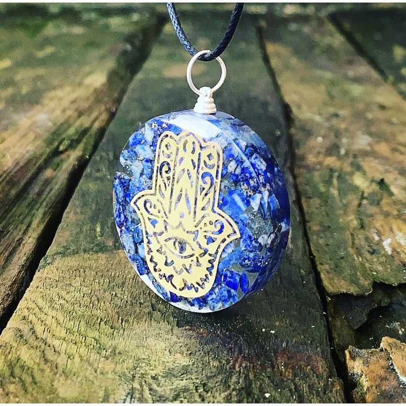 Orgon hanger Lapis Lazuli "Hamsa Hand"