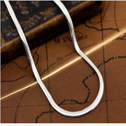 Versilberte Kette 40/45/50/56/60/75 cm